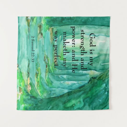 2 Samuel 22:33 Wandkleed (Voorkant (horizontaal))