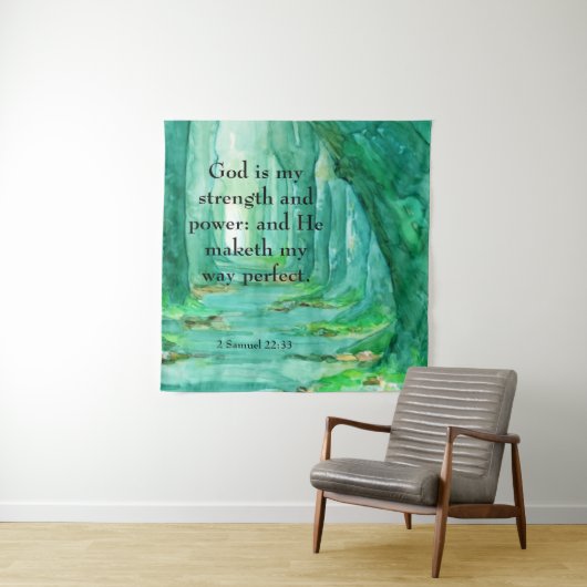 2 Samuel 22:33 Wandkleed (In situ)