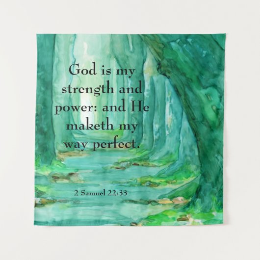 2 Samuel 22:33 Wandkleed (Voorkant)