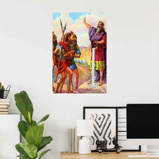 2 Samuel 23 David's Mighty Mannen poster (Thuiskantoor)