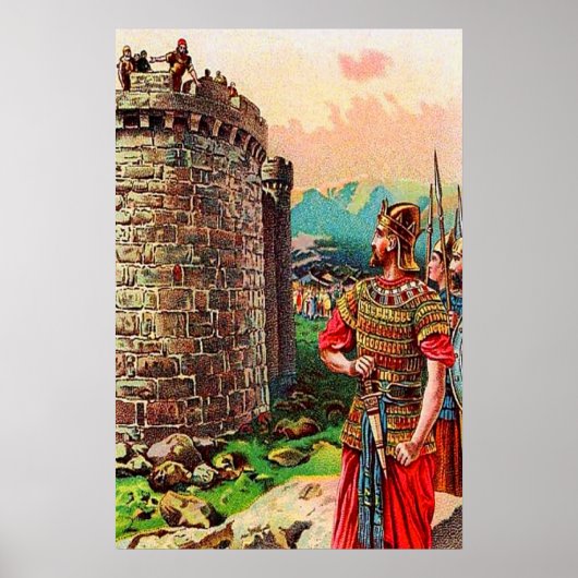 2 Samuel 5 David wordt een Mighty King poster (Voorkant)