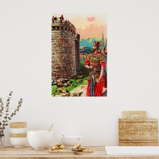 2 Samuel 5 David wordt een Mighty King poster (Keuken)