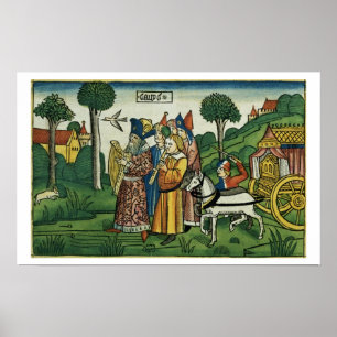 2 Samuel 6 1-5 David brengt de Ark naar Jeruzalem, Poster