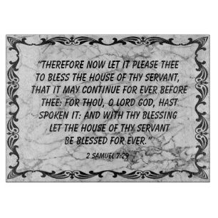 2 Samuel 7:29 Snijraad Snijplank