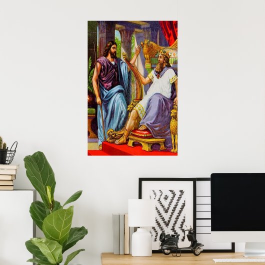 2 Samuel 7 David leert Gods Will poster (Thuiskantoor)