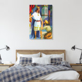 2 Samuel 9 Kindness naar Mephibosheth Canvas Afdruk (Insitu (Slaapkamer))