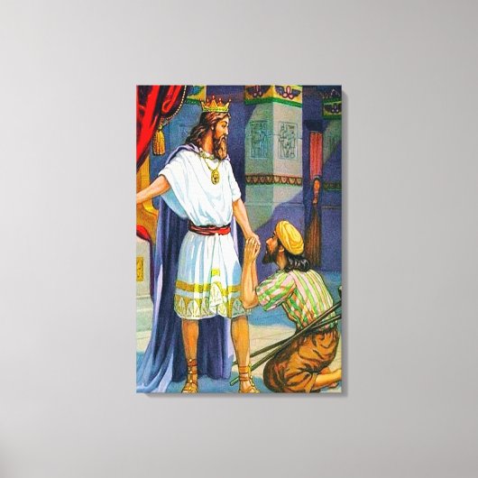 2 Samuel 9 Kindness naar Mephibosheth Canvas Afdruk (Voorkant)
