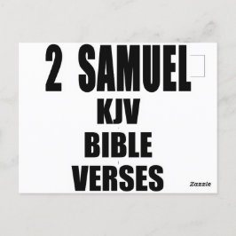 "2 Samuel KJV Bijbelverzen" Tekst Briefkaart