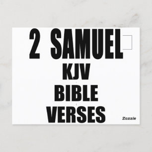 "2 Samuel KJV Bijbelverzen" Tekst Briefkaart