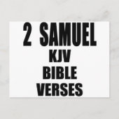 "2 Samuel KJV Bijbelverzen" Tekst Briefkaart (Voorkant)