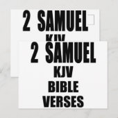 "2 Samuel Statenvertaling Bijbelverzen" Briefkaart (Voorkant / Achterkant)