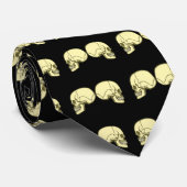2 Schädel Totenköpfe skulls Stropdas (Opgerold)