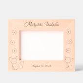 2 Schattigee Cartoon Vossen en Bloemen Custom Text Gegraveerde Lijstjes (Voorkant)