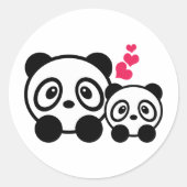 2 Schattigee Panda Stickers (Voorkant)