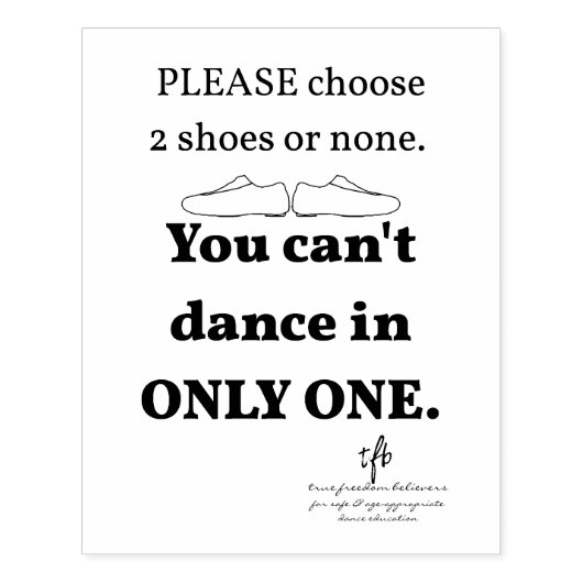 2 schoenen of één rubberstempel (Afrduk)