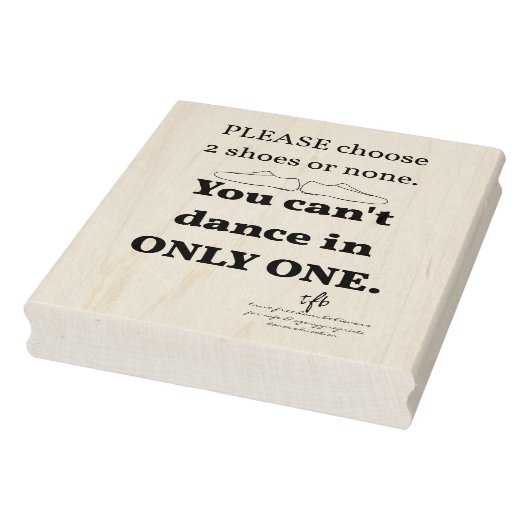 2 schoenen of één rubberstempel (Stempel)