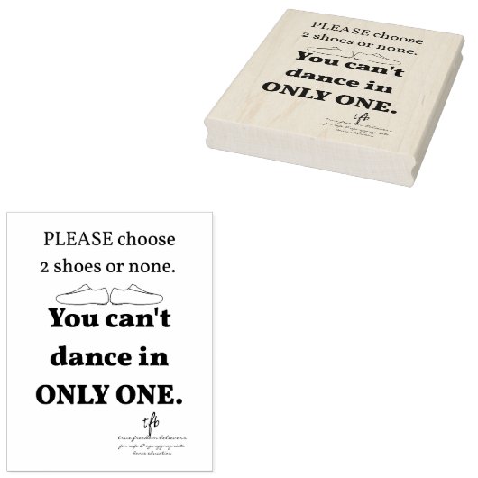 2 schoenen of één rubberstempel (Gestempeld)