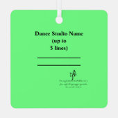 2 schoenen of geen kerstgroen metalen ornament (Achterkant)