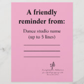 2 schoenen of geen lichtroze flyer (Achterkant)