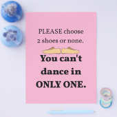 2 schoenen of geen lichtroze flyer (Enkel)