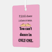 2 schoenen of geen lichtroze metalen ornament (Voorkant links)