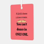 2 schoenen of geen Pacifische zalm Metalen Ornament (Voorkant links)