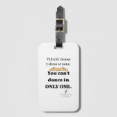 2 schoenen of geen wit bagagelabel (Voorkant (verticaal))