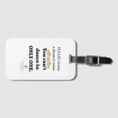 2 schoenen of geen wit bagagelabel (Voorkant (horizontaal))