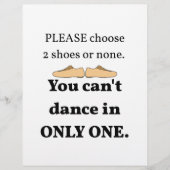 2 schoenen of geen wit flyer (Voorkant)