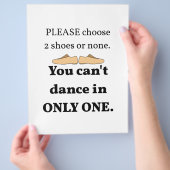 2 schoenen of geen wit flyer (Hand)