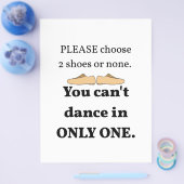 2 schoenen of geen wit flyer (Enkel)