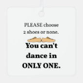 2 schoenen of geen wit metalen ornament (Voorkant)