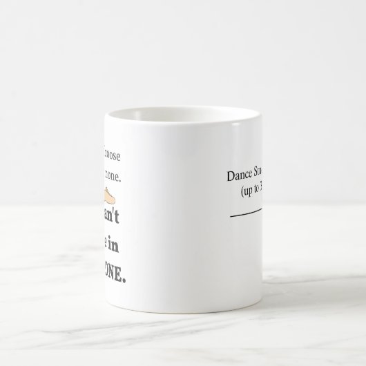 2 schoenen of geen witte pers. koffiemok (Center)