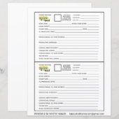 2 schoolbuspassen voor studenten & pick-up persoon (Voorkant / Achterkant)