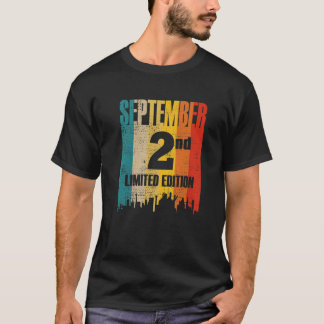 2 september 2 Limited Edition Maand 9 Day 2 Retro  T-shirt