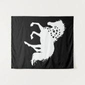 2- Shirt van paarden, T-shirt van paardenpest, mei Wandkleed (Voorkant (horizontaal))