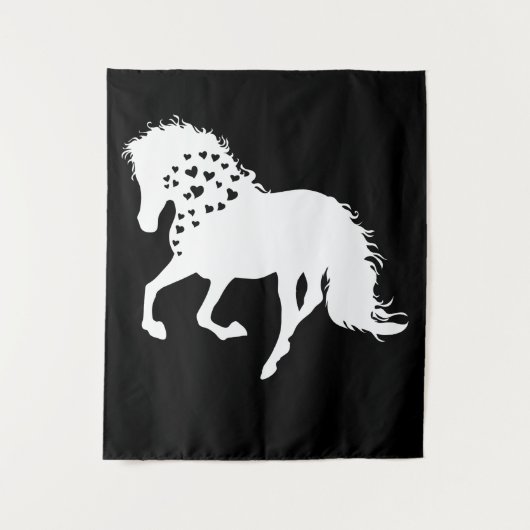 2- Shirt van paarden, T-shirt van paardenpest, mei Wandkleed (Voorkant)