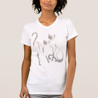 2 Siamese Katten T-Shirt
