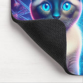 2 Siamese Kittens poseren met kerstboom Muismat (Hoek)