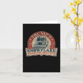 2 Side Trumps Snowflake Removal Service Funny Trum Kaart (Gele Bloem)