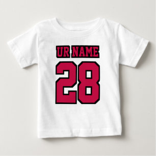 2 Side WHITE CRIMSON ROOD ZWART Football Crewneck