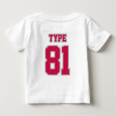 2 Side WHITE CRIMSON SILVER Football Crewneck (Achterkant)