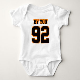 2 Side WIT ZWART SINAASAPPEL Bodysuit Football Jer