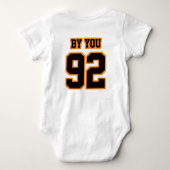 2 Side WIT ZWART SINAASAPPEL Bodysuit Football Jer (Achterkant)