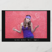 2- Sided Affordable Actor Model Comp-kaarten Flyer (Achterkant)