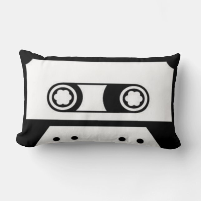 2 Sided Audio Cassettebandje Pillow Kussen (Voorkant)