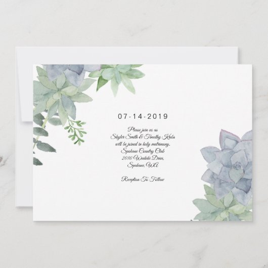 2 Sided Change the Date Photo Card - sappingen Save The Date (Achterkant)