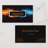 2 Sided Fire N Ice Visitekaartje (Voorkant / Achterkant)