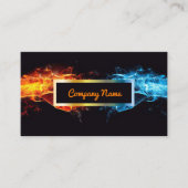  2 Sided Fire N Ice Visitekaartje (Voorkant)