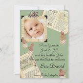 2 Sided Green  Style Announance Aankondiging (Achterkant)